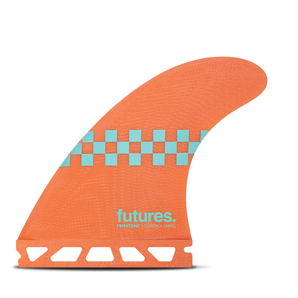 Futures Fins Freestone Controller Fin Thruster Set - Salmon - Seaside Surf Shop 