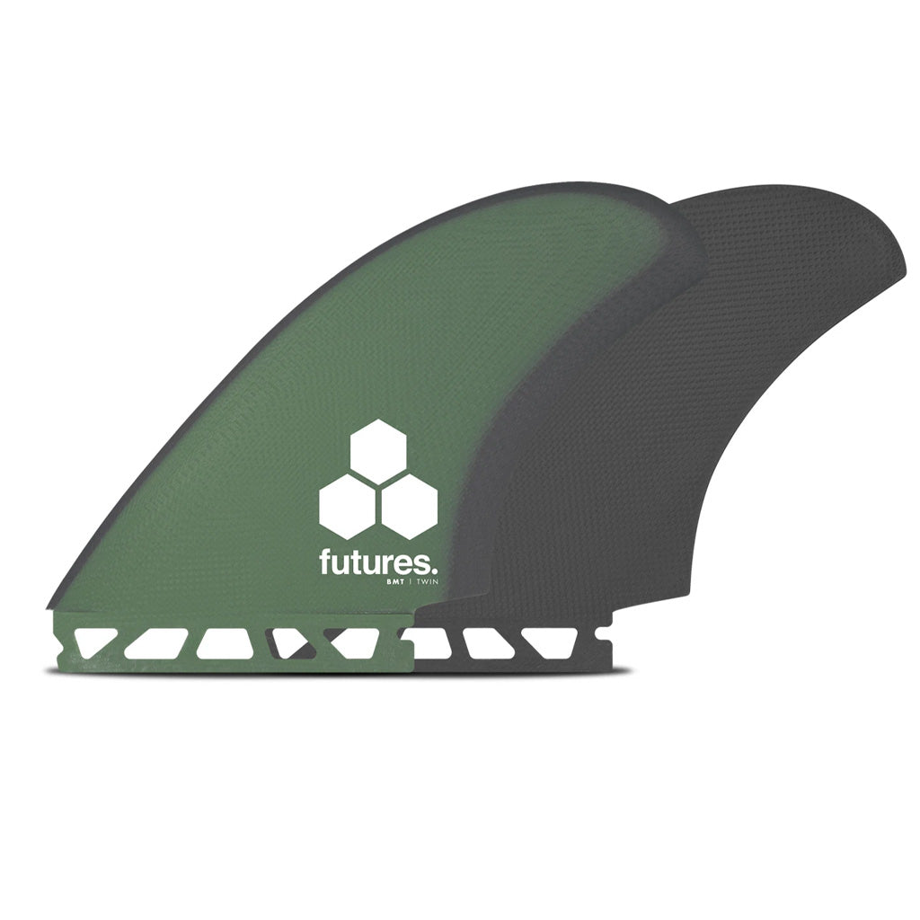 Futures Fins - Britt Merrick Keel Twin Fin - Green/Gray - Seaside Surf Shop 