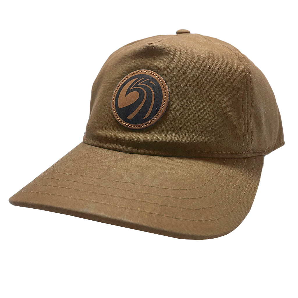 Seaside Surf Shop OG Wave Logo Badge Cap - Waxed Canvas/Brown Sugar - Seaside Surf Shop 