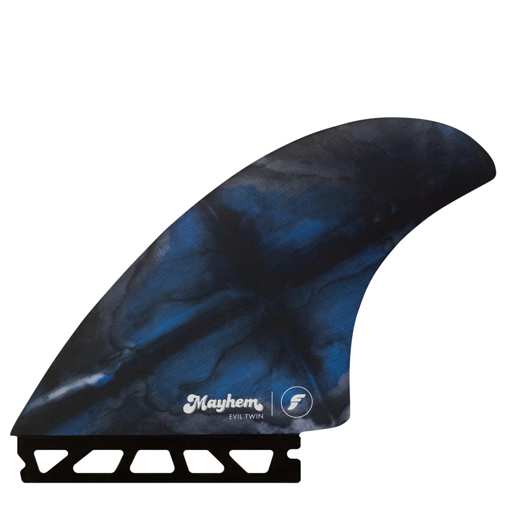 Futures Fins Mayhem Evil Twin + 1- Blue/Black - Seaside Surf Shop 