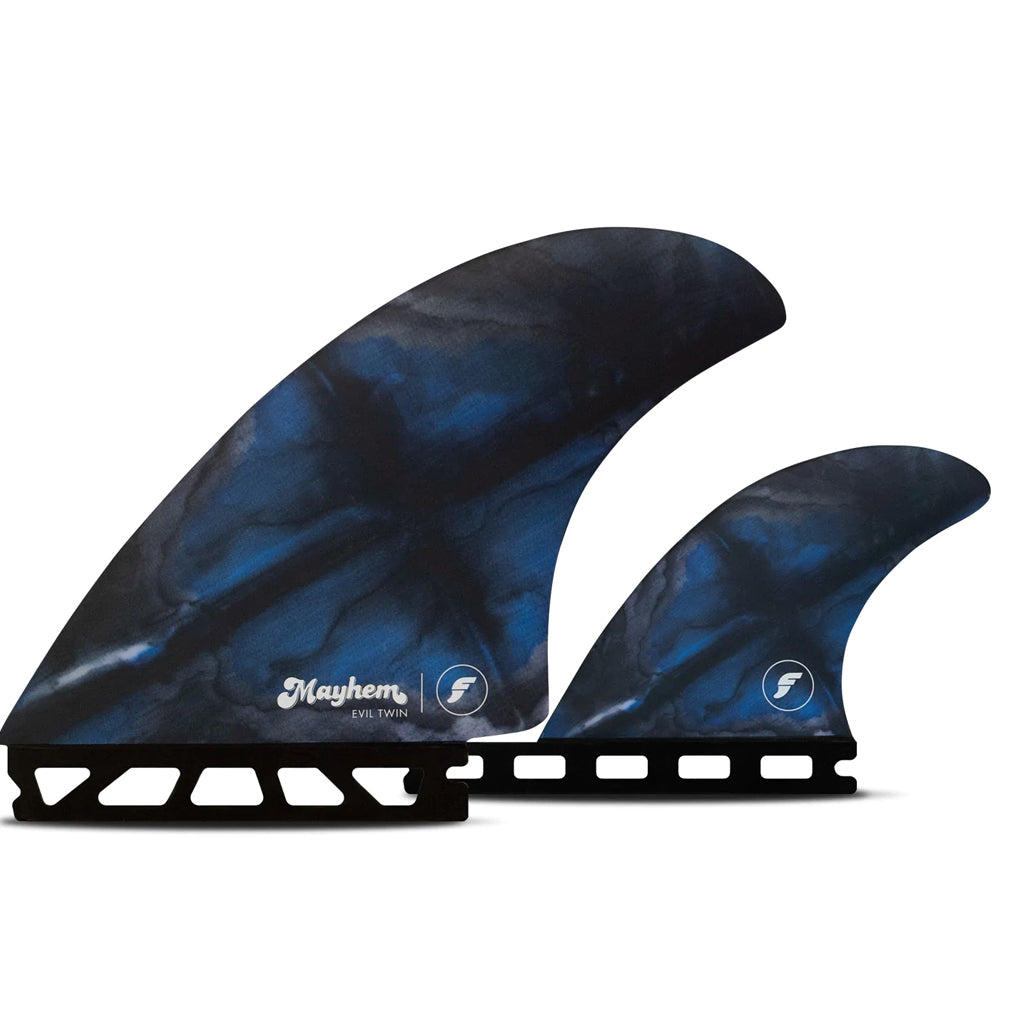 Futures Fins Mayhem Evil Twin + 1- Blue/Black - Seaside Surf Shop 