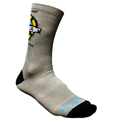 North Coast Trail Alliance Fundraiser Socks - Grey/Black - Seaside Surf Shop 