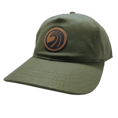 Seaside Surf Shop OG Wave Logo Badge Cap - Waxed Canvas/Olive - Seaside Surf Shop 