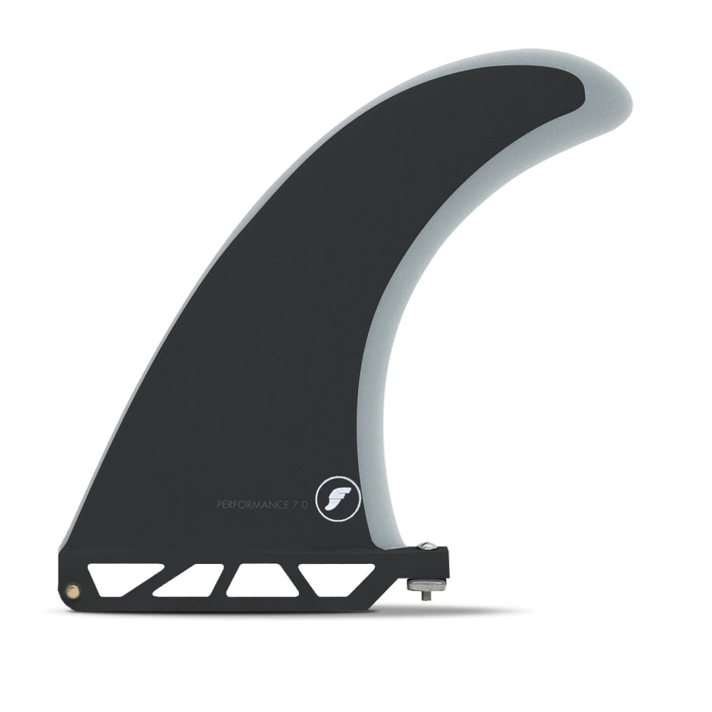 Futures Fins - Performance 7&quot; Fiberglass Longboard Fin - Smoke/Grey - Seaside Surf Shop 