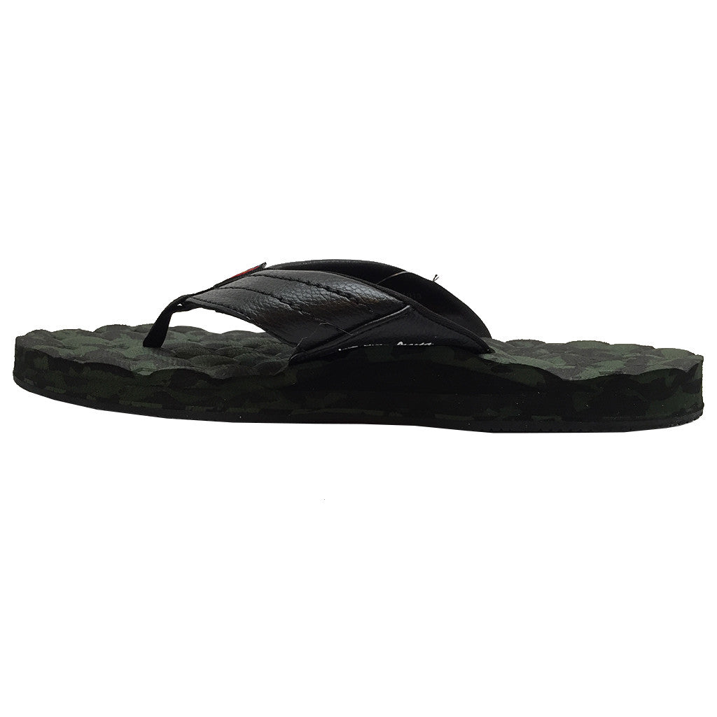 Rainbow Sandals Mens  Holoholo - Black/Green Camo - Seaside Surf Shop 