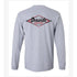 Seaside Surf Shop Mens Vintage Logo L/S  Tee - Heather Gray - Seaside Surf Shop 