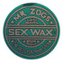 Sex Wax Classic Logo Stickers - 3" Metallic Green - Seaside Surf Shop 