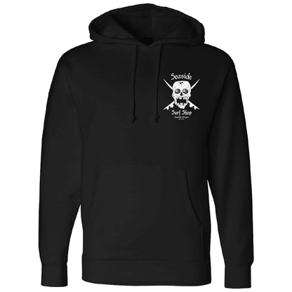 Seaside Surf Shop Mens Skull Hoody - Black - Seaside Surf Shop 