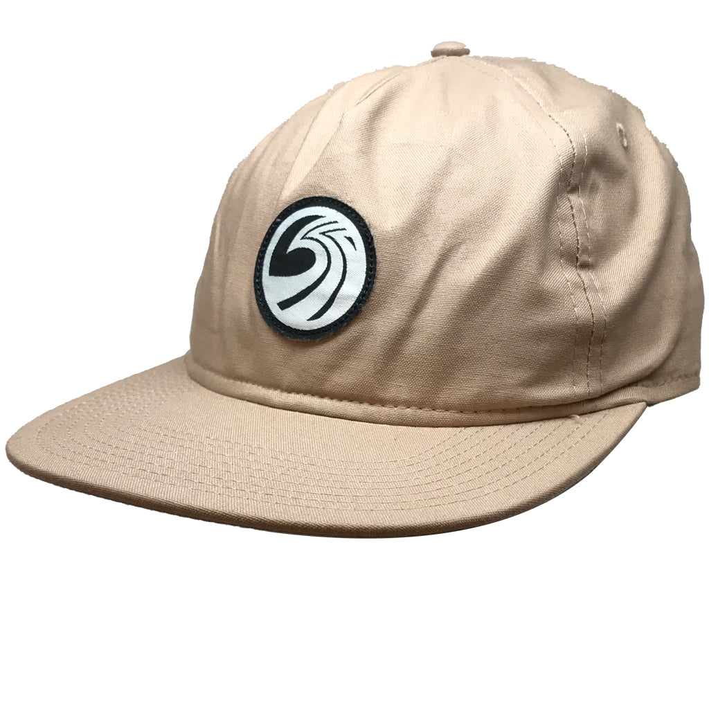 Seaside Surf Shop New Wave Logo Badge Cap - Khaki - Seaside Surf Shop 