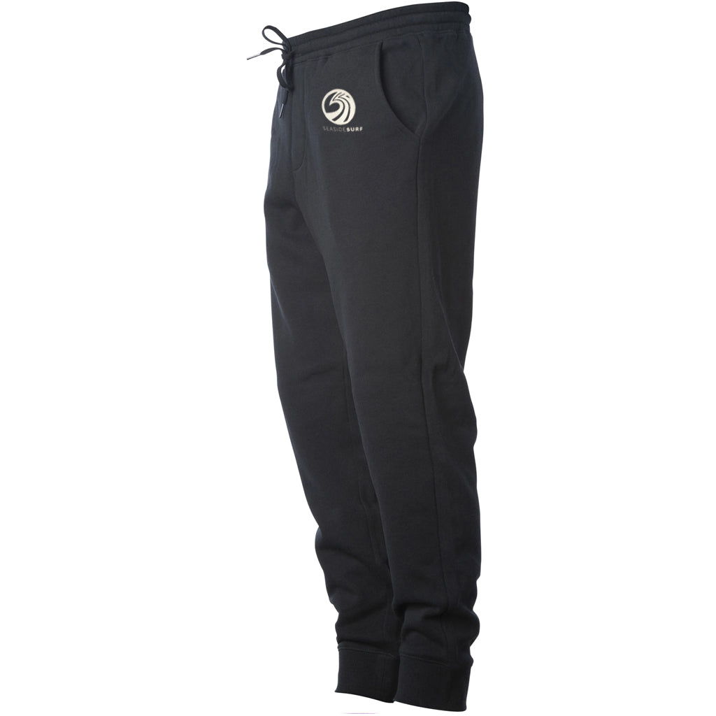 Seaside Surf Shop New Wave Sweatpants - Black - Seaside Surf Shop 