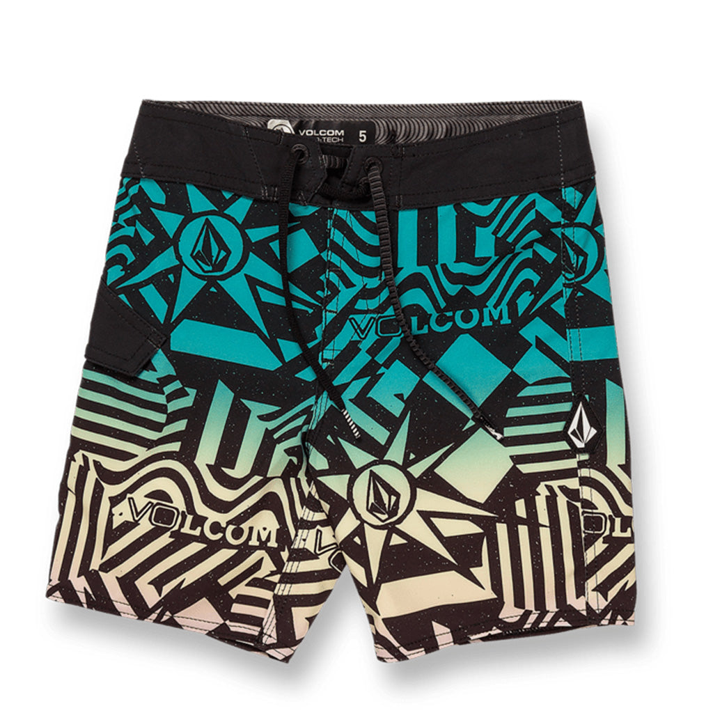 Volcom Mod Ringer Boys Tech Trunks - Black - Seaside Surf Shop 