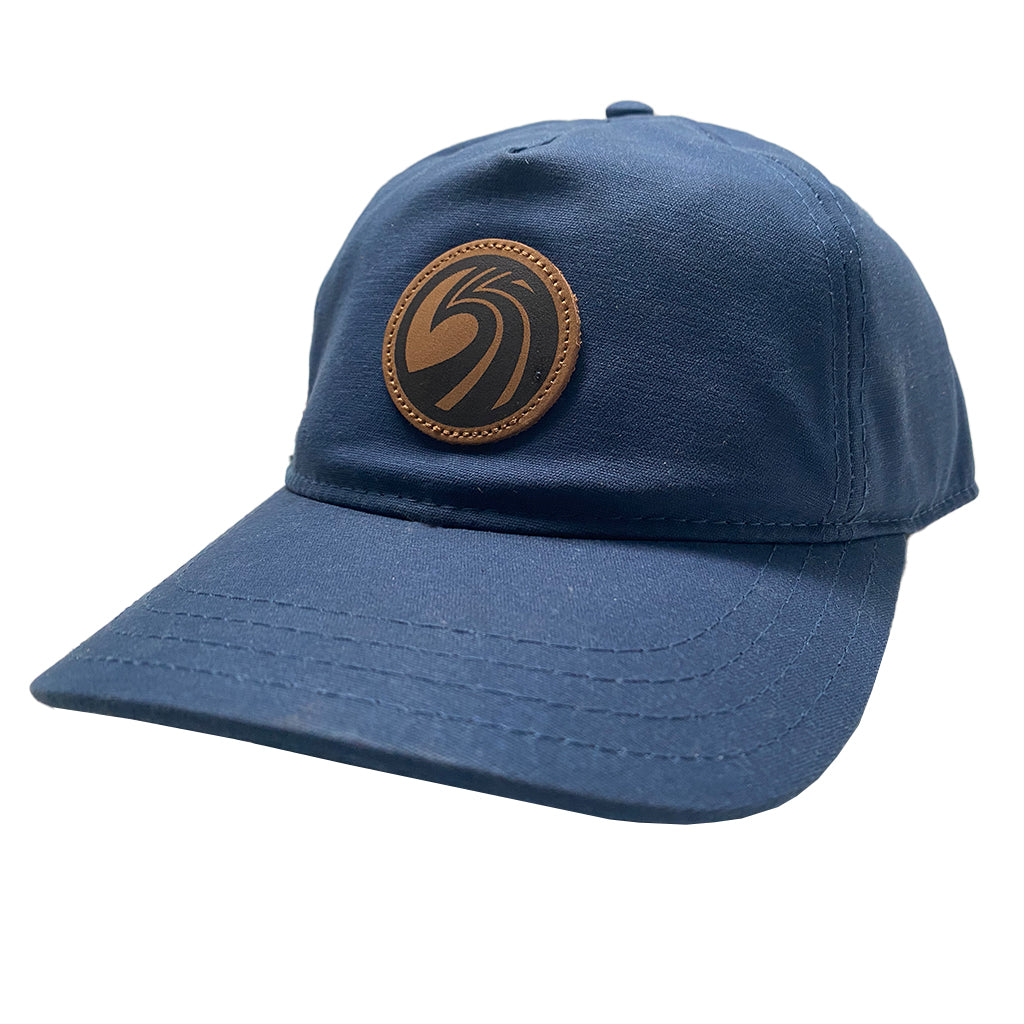 Seaside Surf Shop OG Wave Logo Badge Cap - Waxed Canvas/Insignia Blue - Seaside Surf Shop 