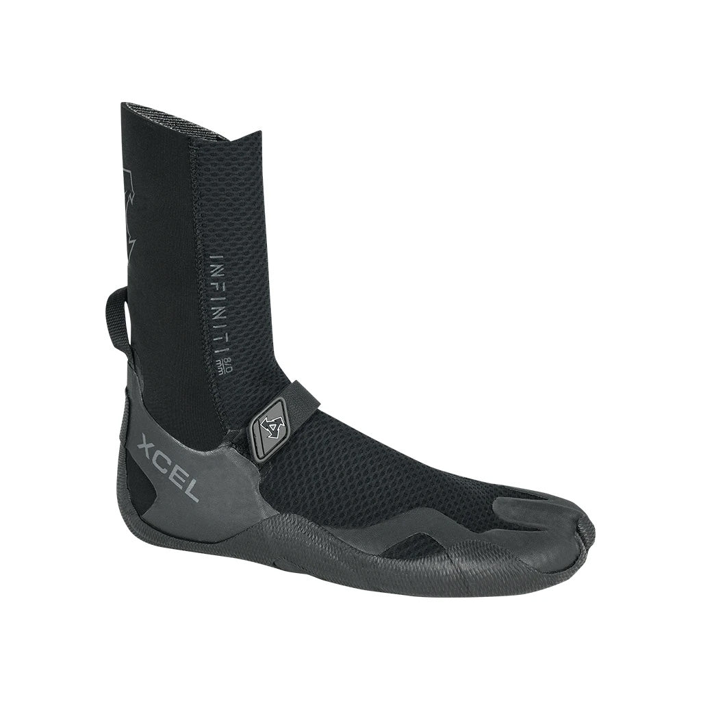 Xcel Infiniti 8mm Round Toe Boot - Black - Seaside Surf Shop 